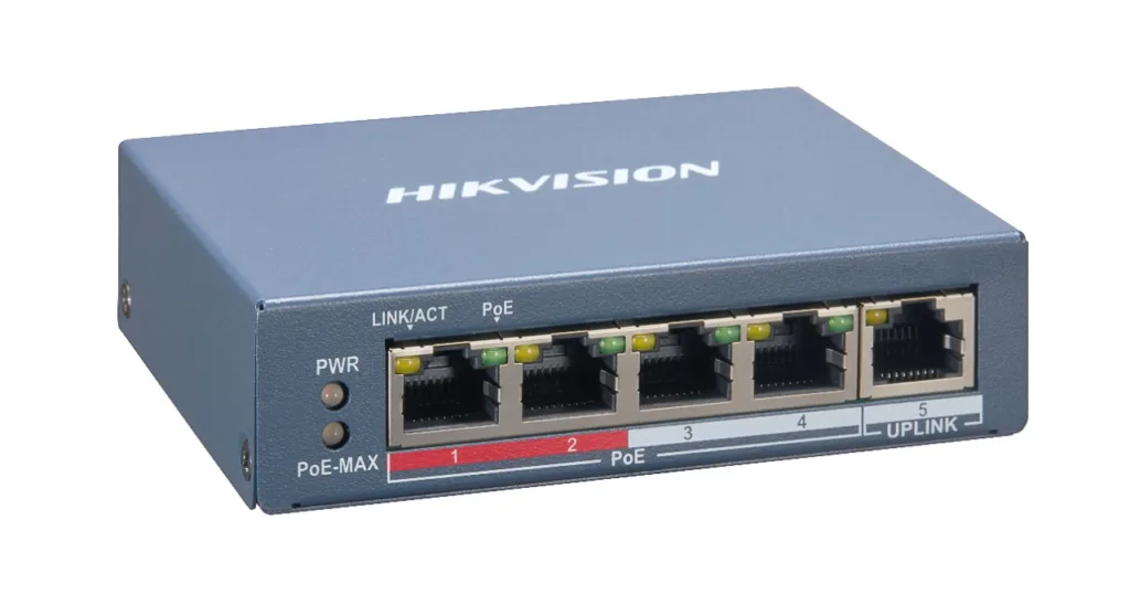 Hikvision DS-3E1105P-EI/M 5-Port Smart Managed PoE Switch (45W)