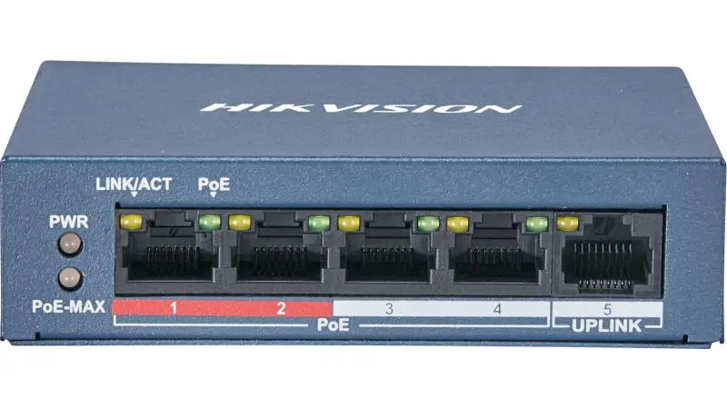 Hikvision DS-3E0105P-E/M(C) 5-Port Smart Managed PoE Switch (45W)