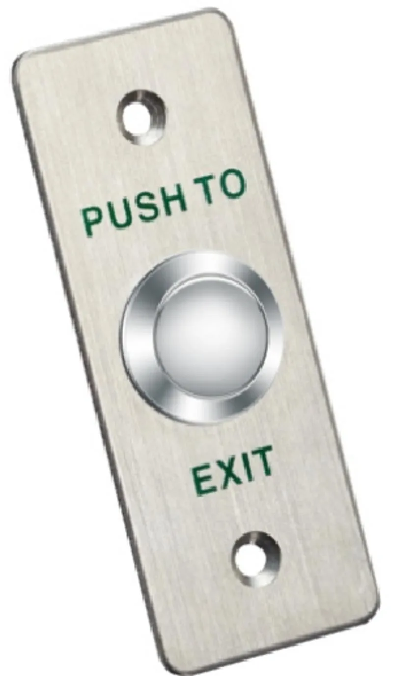 Hikvision DS-K7P02 Narrow Stainless Steel Exit Button