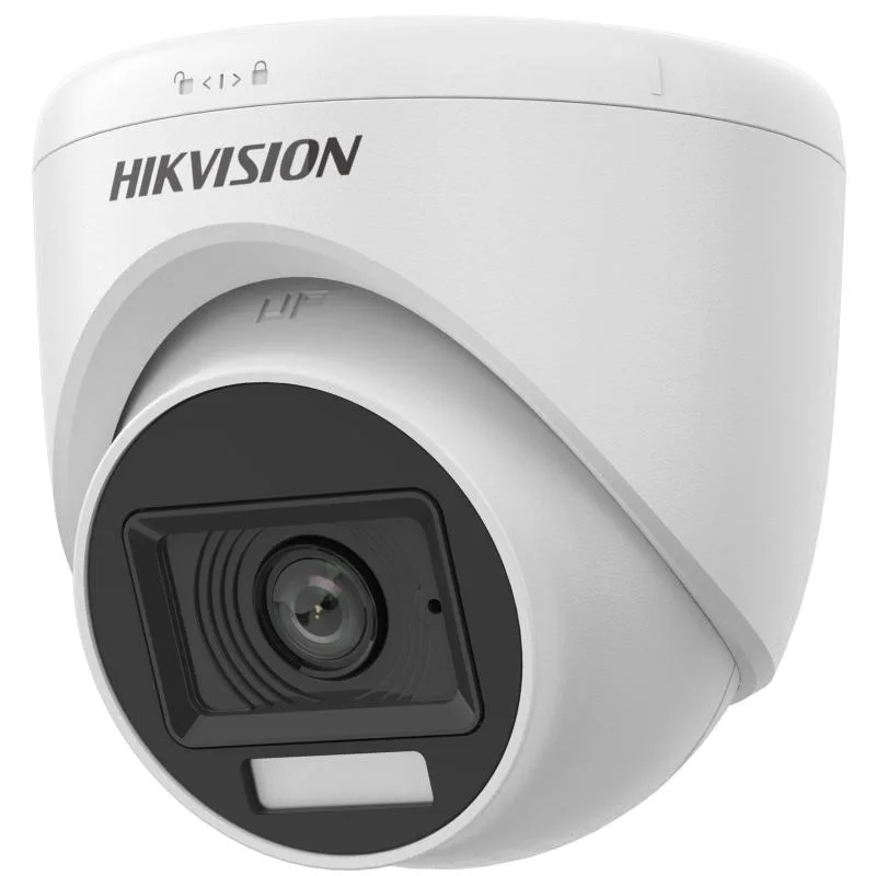 Hikvision DS-2CE76D0T-LPFS 2MP Dual Light Turret Camera with Audio (2.8mm)