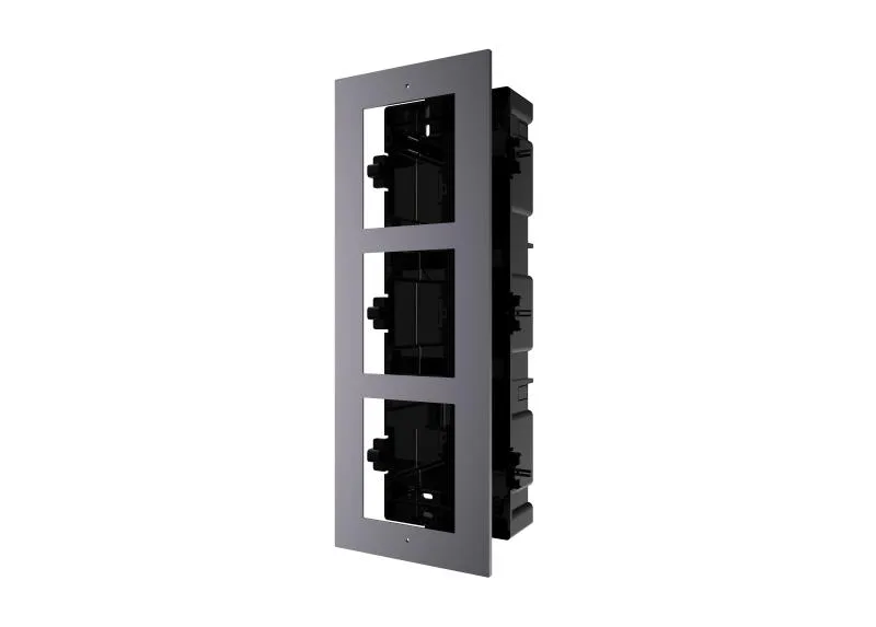 Hikvision DS-KD-ACF3/Plastic 3-Module Flush Mount Gang Box
