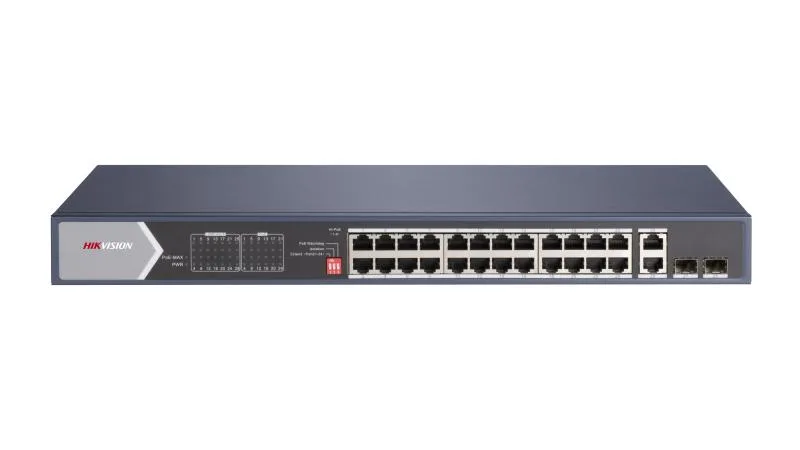 Hikvision DS-3E0528HP-E 28-Port Gigabit Hi-PoE Unmanaged Switch (370W)